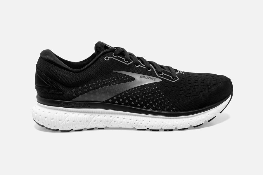 Brooks Glycerin 18 Road Running Shoes - Womens - Black/White - UD0764825